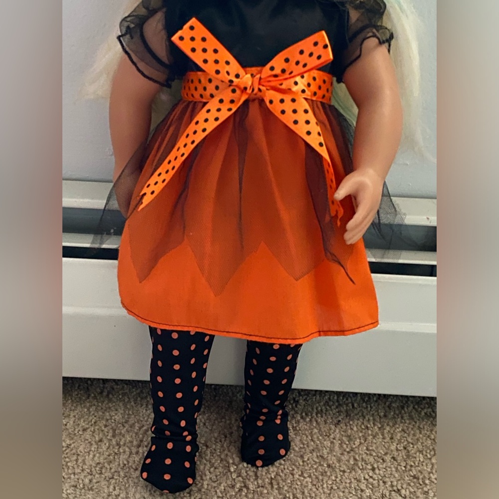 Witch Halloween costume for 18β doll π§ββοΈ π π» - Picture 8 of 16